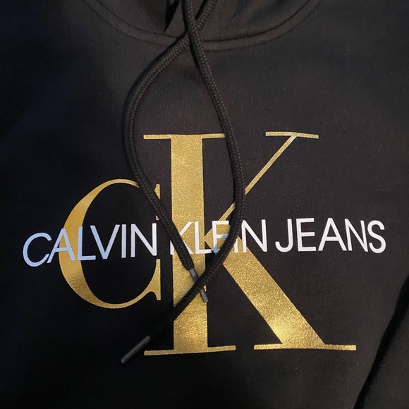 Calvin Klein Black and Gold hoodie - Picture 2 of 3